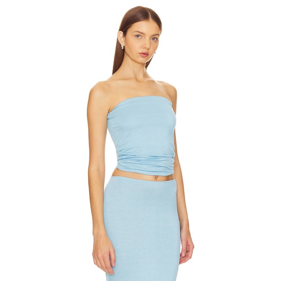 VDM the‎ Label Swim Resort Aqua Blue Stella Tank in Topaz XS NEW - Picture 2 of 9